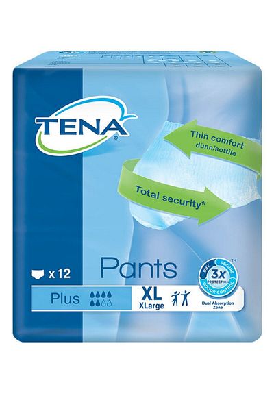 TENA Pants Plus Absorbent Panties Xlarge 12pcs 6 Drops