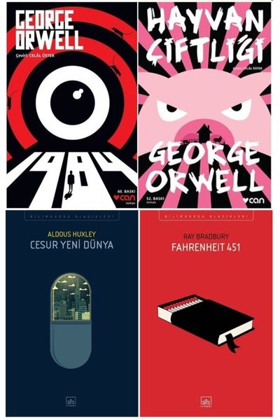 İthaki Yayınları 1984 / Hayvan Çiftliği / Cesur Yeni Dünya / Fahrenheit 451