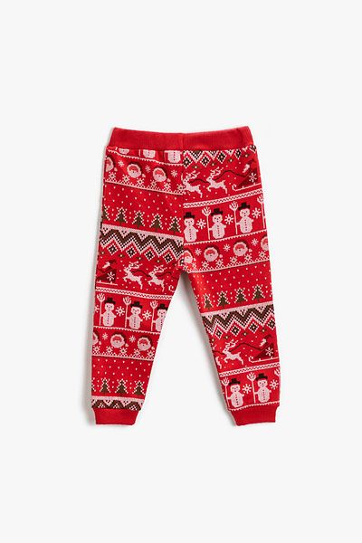Koton Boys' New Year's Themed Jogger Sweatpants