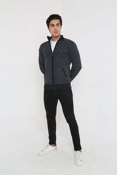 m modası Men's Middle Age and Above Knitwear Knitted King and Father Cardigan