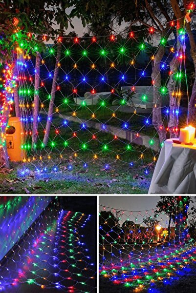 Trendpoint 320 Ledli 3x2 Metre Animasyonlu Ağ Perde Led Fişli Eklenebilir Mod...