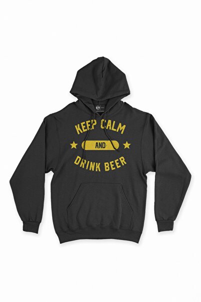 Cix سترة بغطاء للرأس من Keep Calm Drink Beer