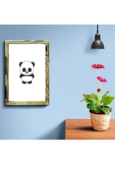 Lenochka Tablou Cute Panda Cadru Lemn 24x33 Cm