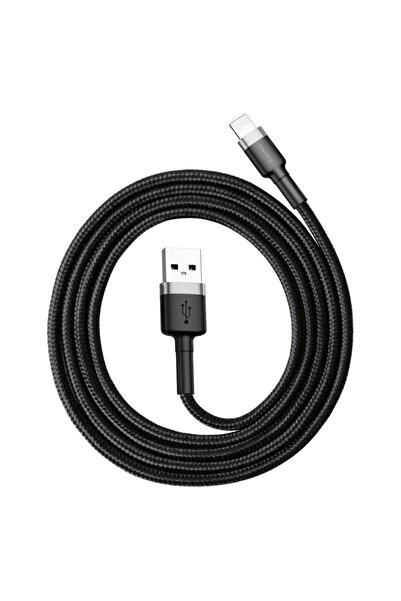 Cafule 2.4 A Lightning 1 Metre Şarj Kablosu Gri