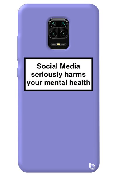 WANNA PROTECT حافظة هاتف Xiaomi Redmi Note 9 Pro من السيليكون بلون أرجواني سو...