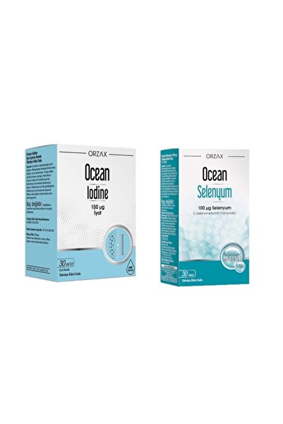 Orzax Ocean Iodine 30 ml Ve Selenyum 30 Tablet