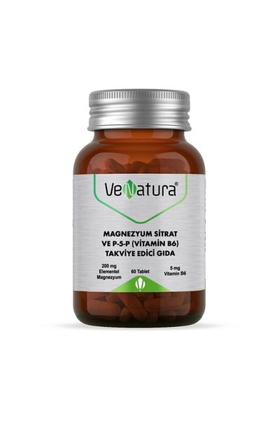 VeNatura Vitamin B6 - Magnesiumcitrate and P5p 60 Tablets