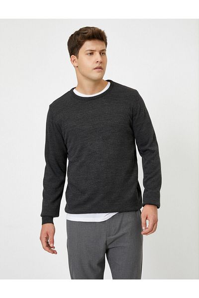 Koton Men's Anthracite Sweater 0KAM92005LT