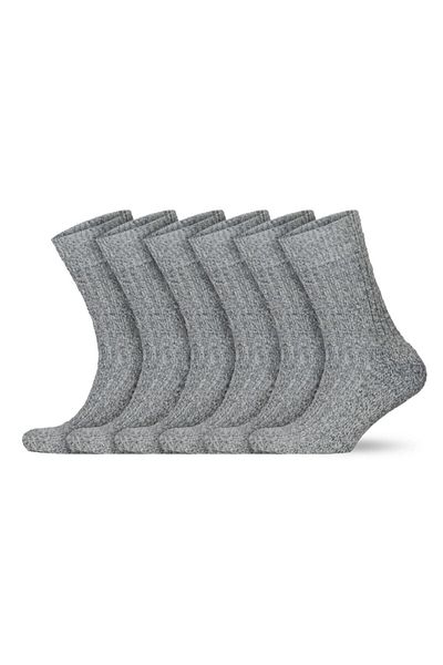 Go With Norweger Swedish Type Soft Socks with Towel and Wool 6 Pairs (6001)