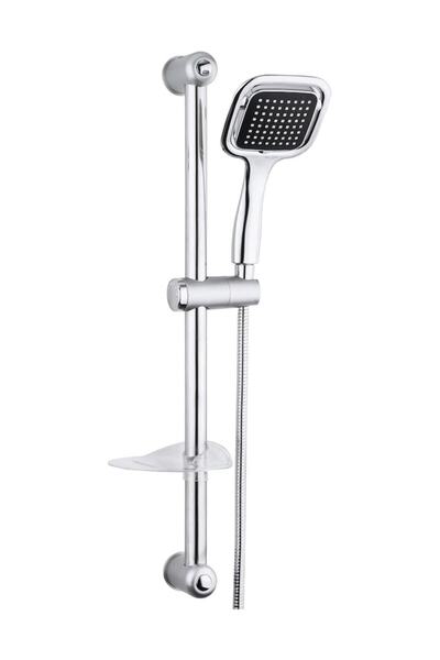 4eticaretteknik Kare Sürgülü Duş Takımı Seti Duş Hortumu Ve Duş Başlığı