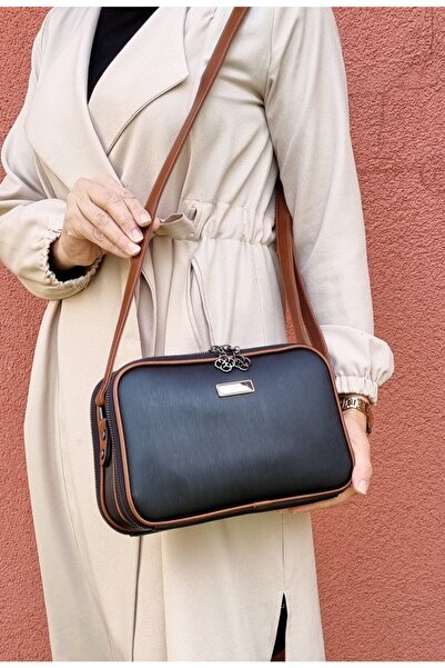 Mega & Polo Жіноча чорна сумка через плече