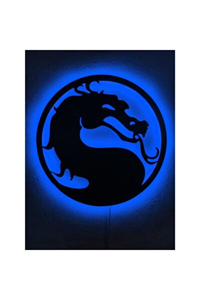 Genel Markalar Mortal Kombat Ejderha Led Işıklı Tablo