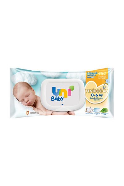 Uni Baby Newborn Wet 40 Pieces Cotton Wipes