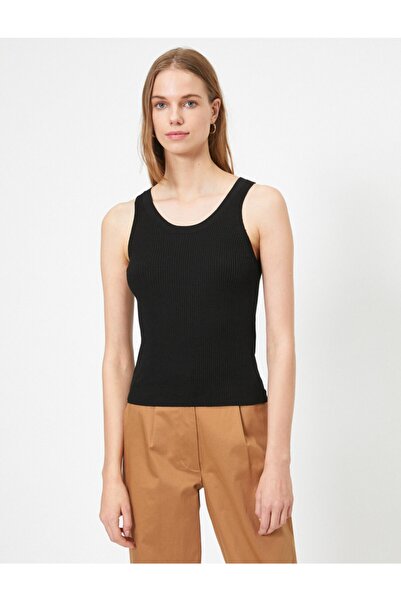 Koton Dámský černý svetr 0YAK93260OT