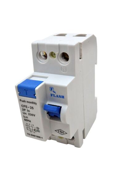 Flash 2x25a/300ma Kaçak Akım Koruma Rölesi