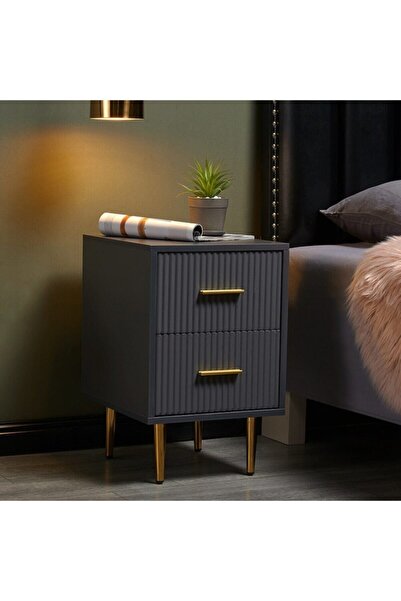 Genel Markalar Filip Antresit Komodin Gece Mavisi