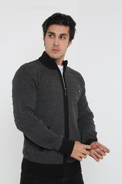 m modası Men's Middle Age and Above Knitwear Knitted King and Father Cardigan