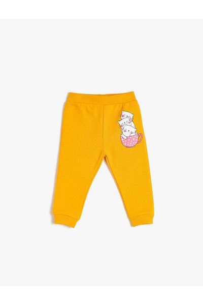 Koton Girl's Yellow Sweatpants