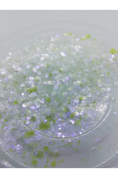 Sirius Hobi Epoksi Reçine White Mix Tırnak Makyaj Chunky Glitter 10 gr Hologr...