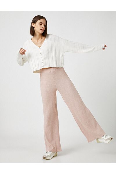 Koton Women's Pink Trousers 1KAK48604CK