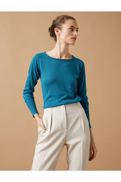 Koton Hollow Collar Knitwear Sweater