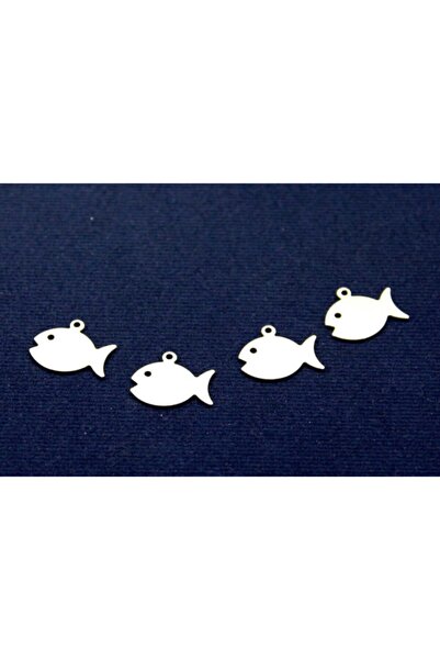 yfhobi 8 Adet- 12x15 Mm Balık Desenli Pul, Takı Malzemesi, Metal Pul, Nikel K...