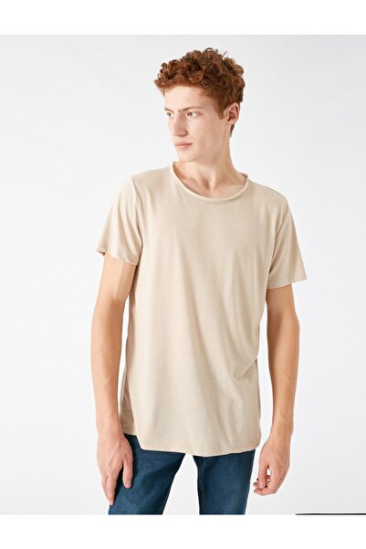 Koton Μπλουζάκι με κοντό μανίκι με λαιμόκοψη