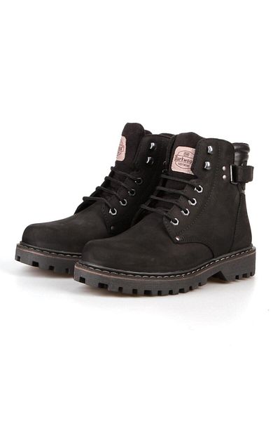 Darkwood 3503 Cizme de apă unisex negre din piele naturală nubuck