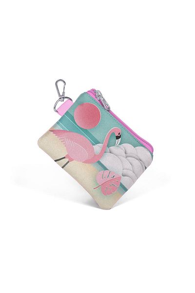 Coral High Poșetă pentru monede Green Flamingo 21769