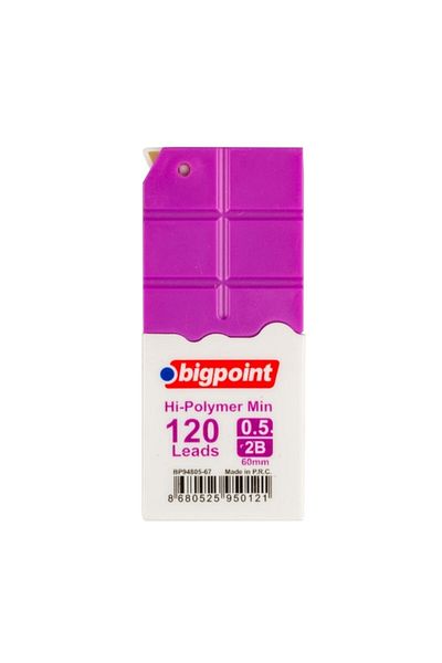 Bigpoint Pen Tip 0.5mm 2b 120pcs Tube Purple 12pcs Box