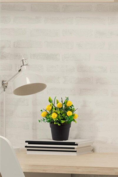 Çiçekmisin Saksıda Yapay Limon Çiçeği