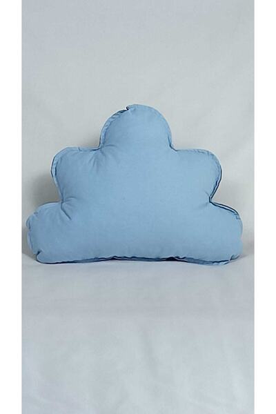 Tly Home Textiles وسادة صغيرة زرقاء مزخرفة على شكل سحابة
