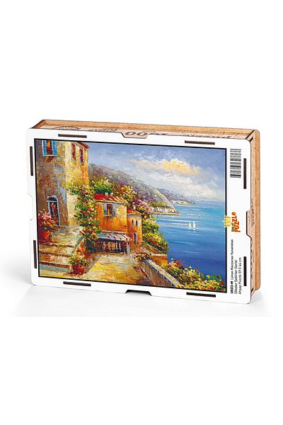 King Of Puzzle Port Landscape Greece 1000 Piece Wooden Puzzle