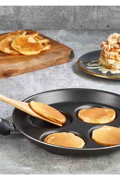 papilla 4-Burner Meatball Pan - XL Pancakes, Eggs and Pastries, Frying Pan 28cm - Kinox Kitchen