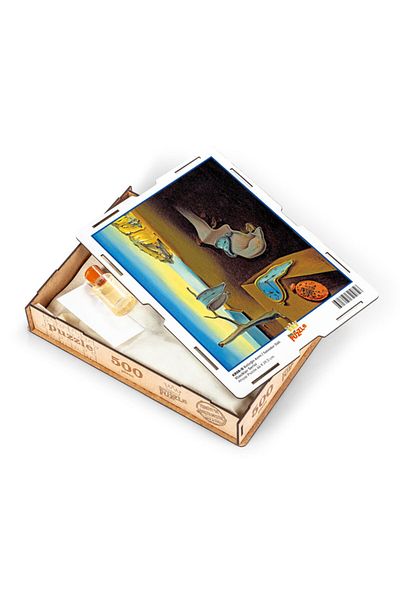 King Of Puzzle Wooden Puzzle for Adults and Children - 500 Piece Jigsaw Puzzle - The Persistence of Memory - Salvador Dali