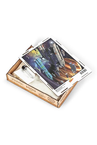 King Of Puzzle Space Fleet And Saturn Wooden Puzzle 1000 Pieces (bk01-m)