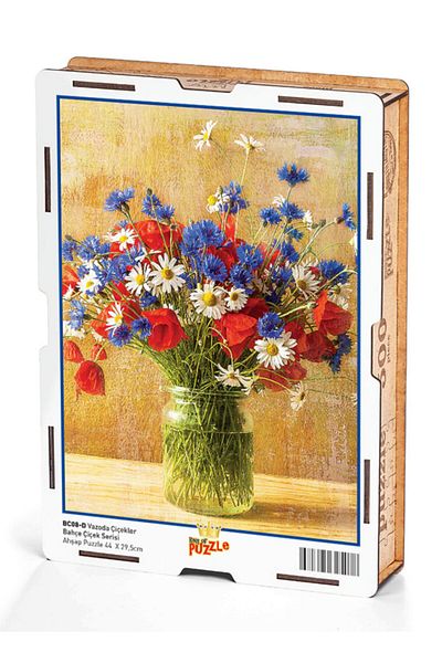 King Of Puzzle Flowers in a Vase Wooden Puzzle 500 Pieces (bc08-d)