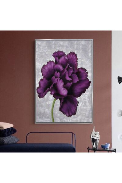 Markazip Gümüş Metal Çerçeveli Kanvas Tablo 70x100cm Y586-k1-g