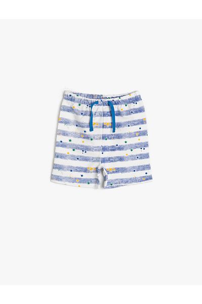 Koton Baby Boy Blue Striped Shorts & Bermuda