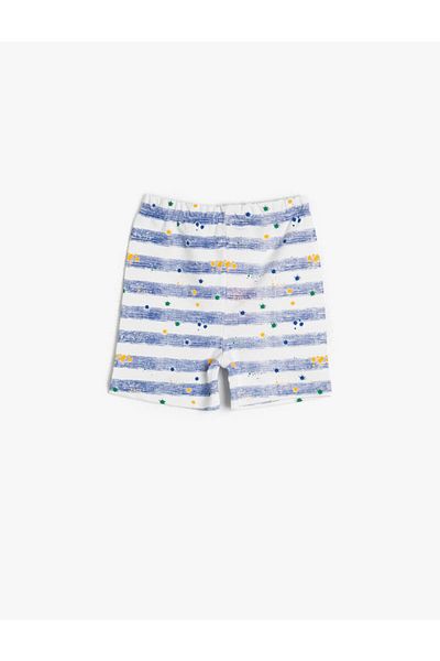 Koton Baby Boy Blue Striped Shorts & Bermuda