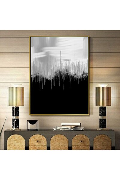 Markazip Altın Metal Çerçeveli Kanvas Tablo 70x100cm A2302-a