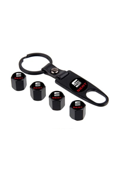 GARDENAUTO Seat Leon after 2013 Stainless Steel Valve Cover and Keychain Set