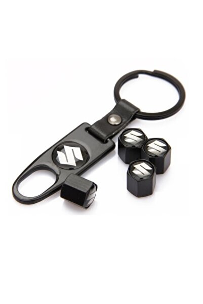GARDENAUTO Suzuki Grand Vitara Stainless Steel Valve Cover and Keychain Set