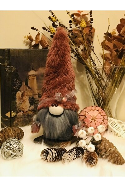 Genel Markalar Yeni Yıl El Yapımı Kürklü Hediyelik Şans Cücesi, Gnome,new Year