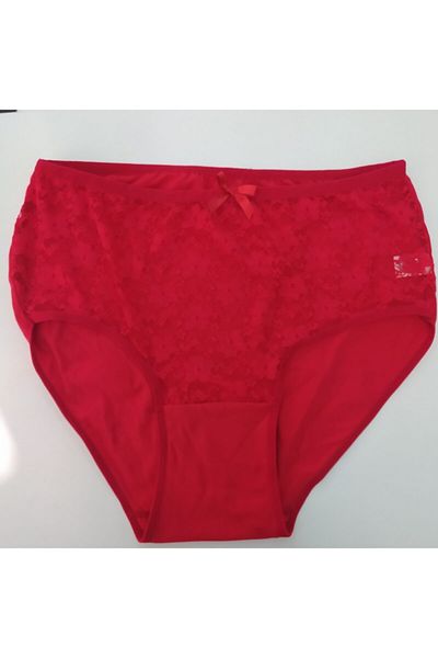 Tutku Πρωτοχρονιάτικο Ειδικό Κόκκινο Σλιπ σε Plus Size