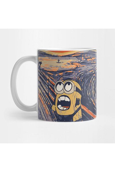 Pixxa كوب The Screaming Minion Edvard Munch Minion