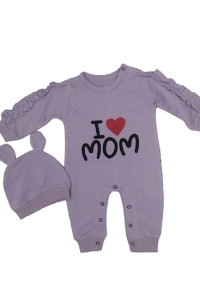Murat Baby I Mom Printed Baby Rompers