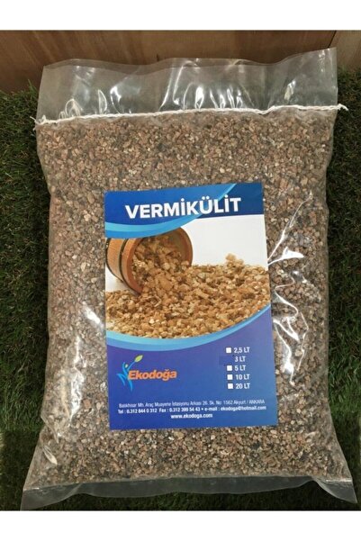 Ekodoğa Vermikülit 2,5 Lt (400-450 gr) Tarımsal Vermikülit Toprak Düzenleyici Vermikülit Vermikülit