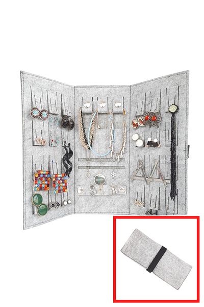 Art Bee Art Bee Foldable Travel Jewelry And Jewelry Bag Roll