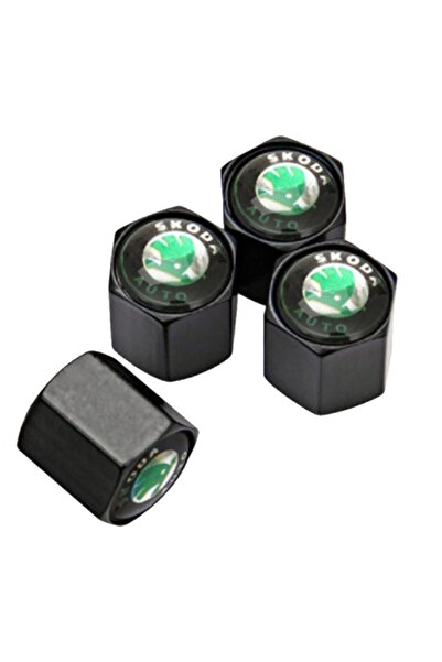 GARDENAUTO Skoda Fabia 1999-2007 Stainless Steel Valve Cap 4 Pcs